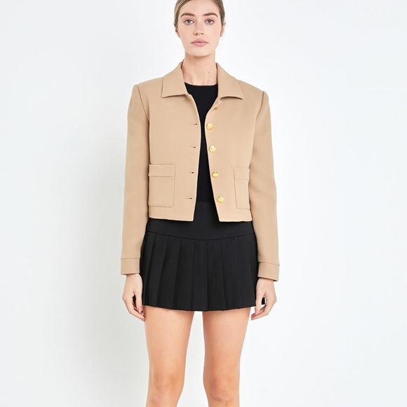 ENGLISH FACTORY    Relaxed Collared Jacket - Picture 1 of 8